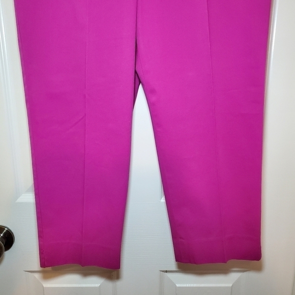 Talbots Crop pants Magenta Pink size 10P - Picture 4 of 10